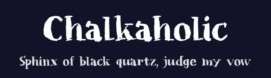 Chalkaholic by Hanoded — Decorative Font — thumbnail 2
