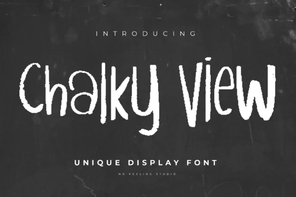 Chalky View Font by No Feeling Studio — Script Handwritten Font