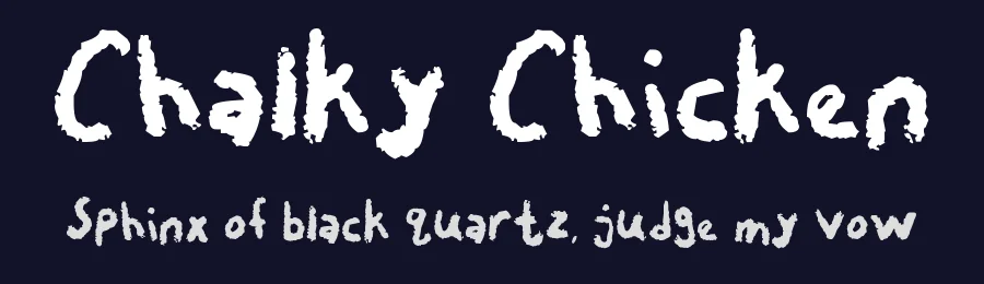 Chalky Chicken by Captain Jack Harkness — Script Handwritten Font — thumbnail 2