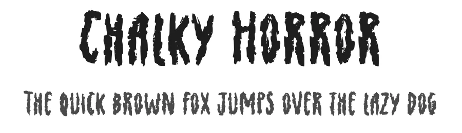 Chalky Horror by JSH creates — Decorative Font