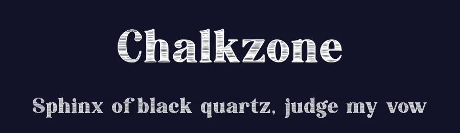 Chalkzone by Graphix Line Studio — Decorative Font — thumbnail 2