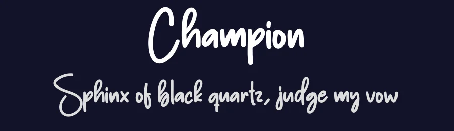 Champion by Scratchones — Script Handwritten Font — thumbnail 2