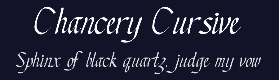 Chancery Cursive by Digital Graphic Labs — Script Handwritten Font — thumbnail 2