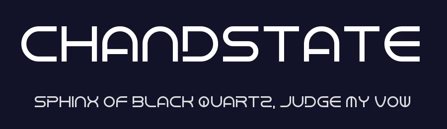 Chandstate by Chequered Ink — Display Font — thumbnail 2