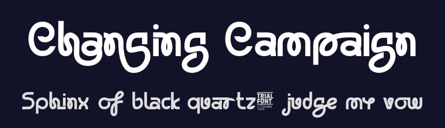 Changing Campaign by 177Studio — Decorative Font — thumbnail 2