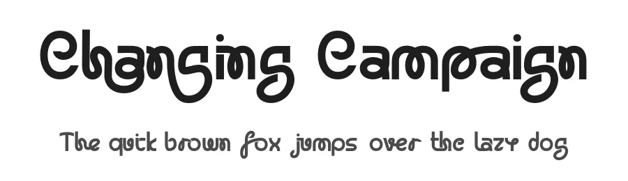 Changing Campaign by 177Studio — Decorative Font