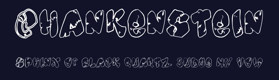 Chankenstein by Fontalicious — Decorative Font — thumbnail 2