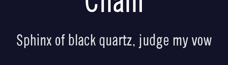 Chanl by Thomas R. Gabrielli — Sans Serif Font — thumbnail 2