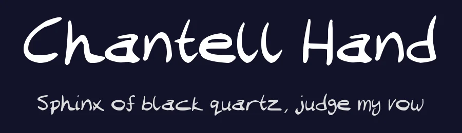 Chantell Hand by Cosmic Hog — Script Handwritten Font — thumbnail 2