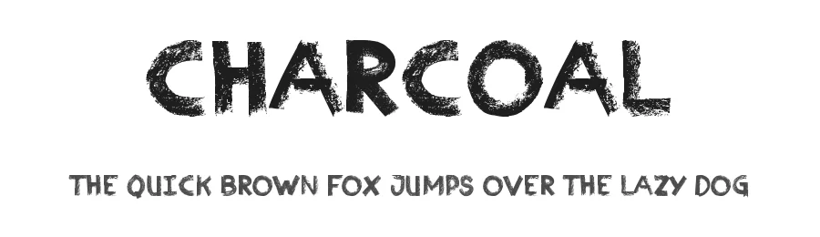 Charcoal by JSH creates — Decorative Font