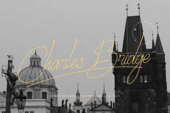 Charles Bridge Signature Handwritten Font by Chococreator — Script Handwritten Font — thumbnail 6