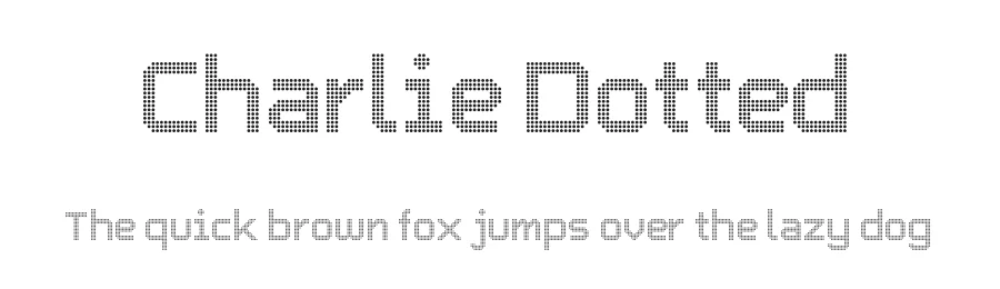 Charlie Dotted by Picatype Design Studio β Display Font