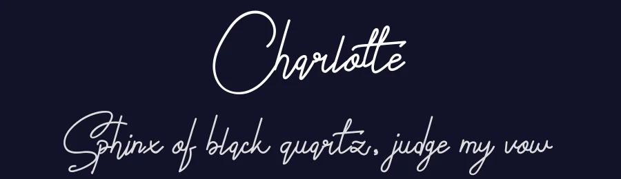 Charlotte by LetterFal Studios — Script Handwritten Font — thumbnail 2