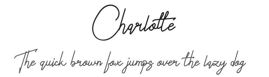 Charlotte by LetterFal Studios β Script Handwritten Font