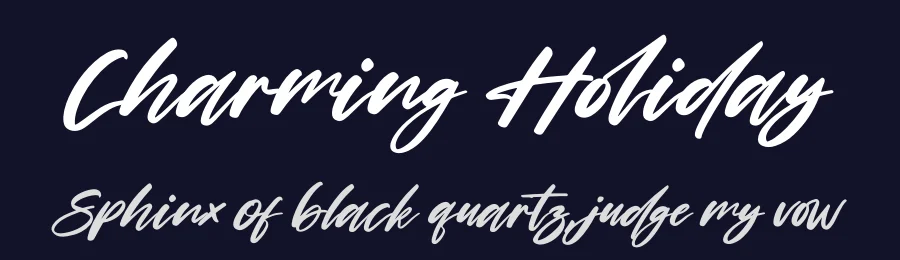 Charming Holiday by Perspectype Studio - Letterena.com — Script Handwritten Font — thumbnail 2