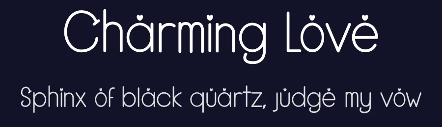 Charming Love by Adzriel Radeya Alfarizi — Decorative Font — thumbnail 2