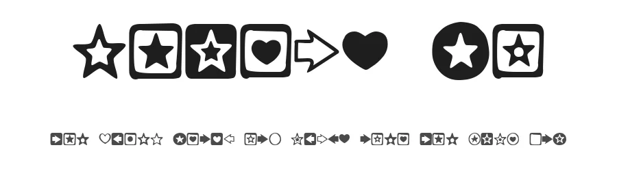 Charms BV by Jess Latham — Dingbats Font