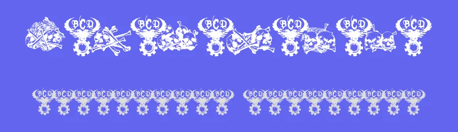 Charnel House by Bolt Cutter Design-Industrial Strength — Dingbats Font — thumbnail 3