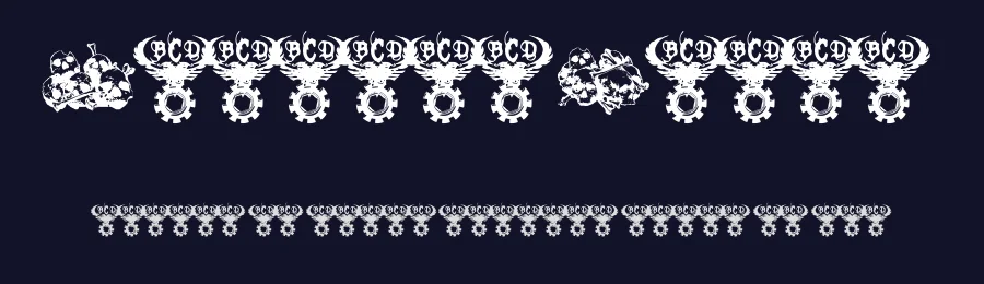 Charnel House by Bolt Cutter Design-Industrial Strength — Dingbats Font — thumbnail 2