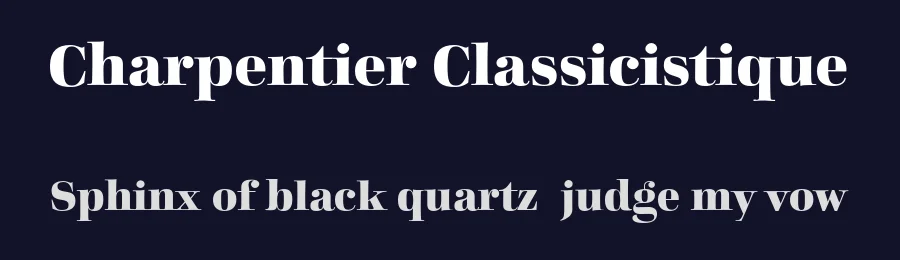 Charpentier Classicistique by ingoFonts — Serif Font — thumbnail 2