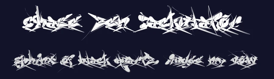 Chase Zen Jackulator by Chung-Deh Tien — Script Handwritten Font — thumbnail 2