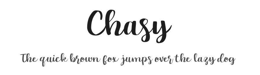 Chasy by studioDelapan — Script Handwritten Font