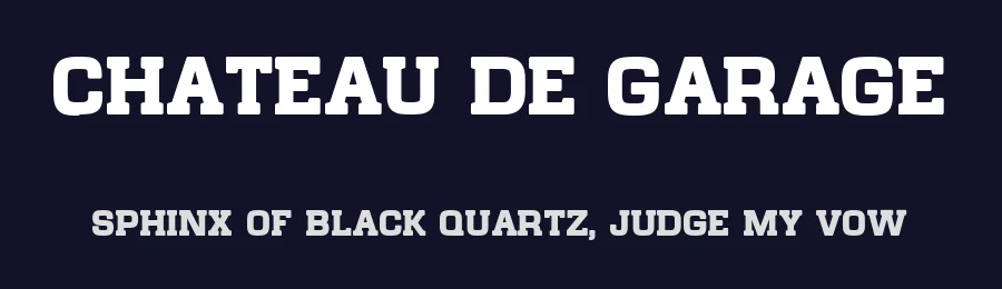 Chateau de Garage by HENRIavecunK Type Co — Decorative Font — thumbnail 2