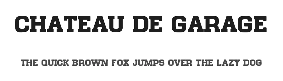 Chateau de Garage by HENRIavecunK Type Co — Decorative Font