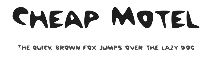 Cheap Motel by Marty Bee — Decorative Font