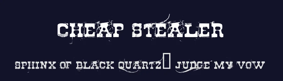Cheap Stealer by Billy Argel Fonts ® — Decorative Font — thumbnail 2