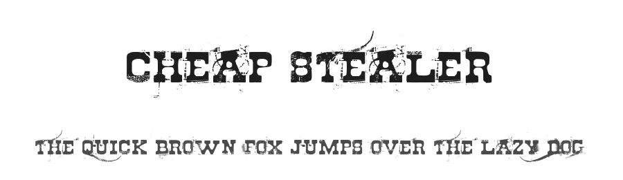 Cheap Stealer by Billy Argel Fonts ® — Decorative Font