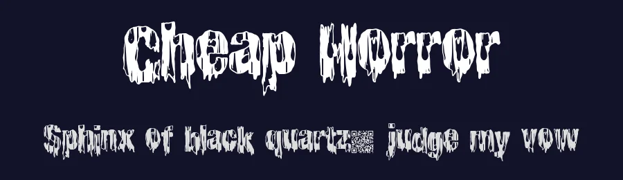 Cheap Horror by Xerographer Fonts — Decorative Font — thumbnail 2