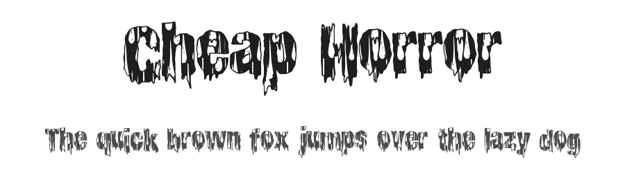 Cheap Horror by Xerographer Fonts — Decorative Font
