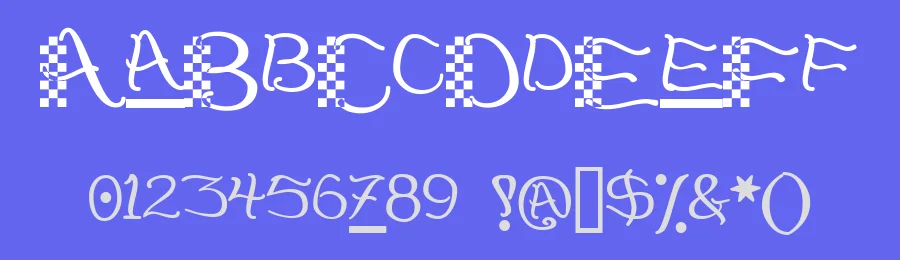 CheckerHat by Glyphobet Font Foundry — Decorative Font — thumbnail 3