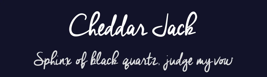 Cheddar Jack by Brittney Murphy Design — Script Handwritten Font — thumbnail 2