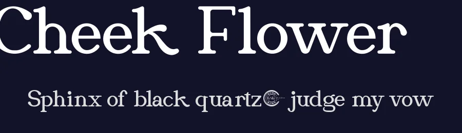 Cheek Flower by RaisProject — Serif Font — thumbnail 2