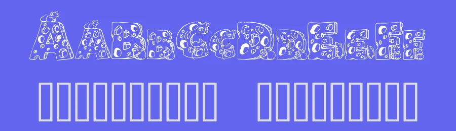 Cheese and Mouse by Chloe5972 — Decorative Font — thumbnail 3