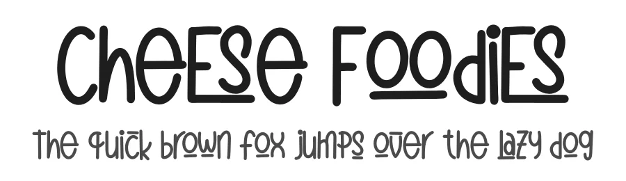 Cheese Foodies by Perspectype Studio - Letterena.com β Decorative Font