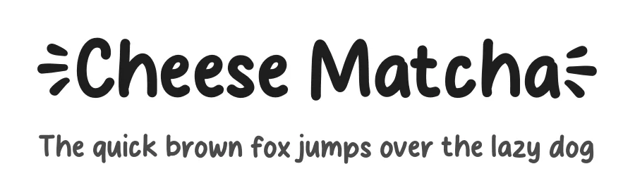 Cheese Matcha by MJType — Decorative Font