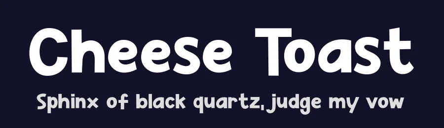 Cheese Toast by Khurasan — Decorative Font — thumbnail 2