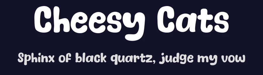 Cheesy Cats by Khurasan — Decorative Font — thumbnail 2