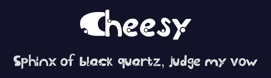 Cheesy by Szabolcs Szanto — Decorative Font — thumbnail 2