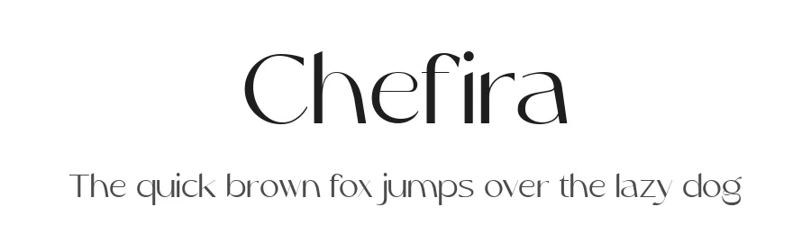 Chefira by Tezar Tantular — Sans Serif Font