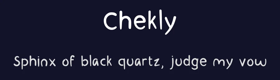 Chekly by Kansen Type — Script Handwritten Font — thumbnail 2