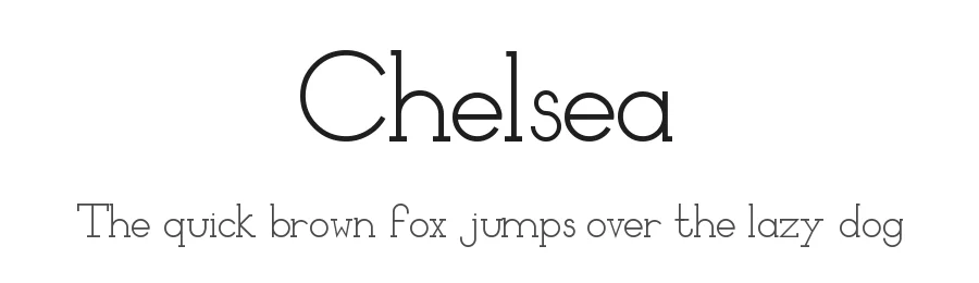Chelsea by Nathan Thomson β Serif Font