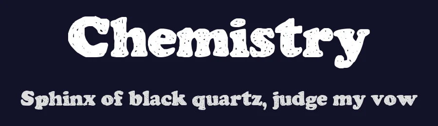 Chemistry by Denne — Decorative Font — thumbnail 2