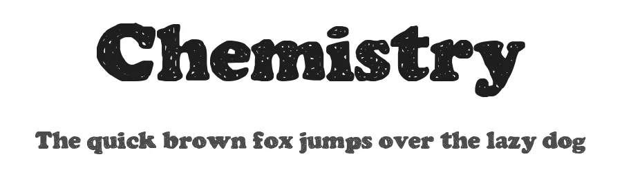 Chemistry by Denne — Decorative Font
