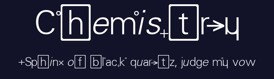 Chemistry by No Images Fonts — Decorative Font — thumbnail 2