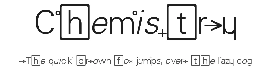 Chemistry by No Images Fonts — Decorative Font