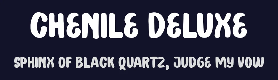 Chenile Deluxe by Letterhend Studio — Decorative Font — thumbnail 2